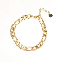 Go Dutch Label Armband schakel 5mm Goud B1856-2