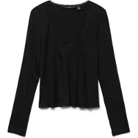 Vero Moda Shirt 'Tia' zwart