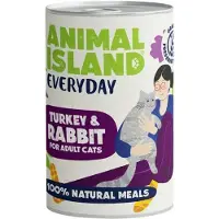 Animal Island Kattenvoer ANIMAL ISLAND Turkey 400 g
