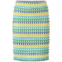 Rich & royal Rok aqua / royal blue/koningsblauw / citroen / wit