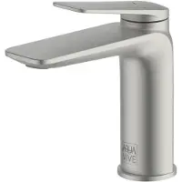AquaVive Wastafelmengkraan Senio - Lage Uitloop - Rvs - 15,3cm