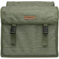 New Looxs Dubbele fietstas Fiori Double 30 liter 37 x 33 x 12,5 cm nomi groen