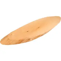 Kesper Boomstamschijf serveer/kaas plank - 55 x 19 x 2,5 cm - ovaal - berkenhout - serveerplank van hout