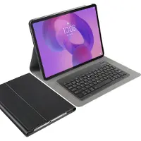 Just in Case tablet Hoes met Toetsenbord geschikt voor Lenovo Yoga Tab Plus - QWERTY Bluetooth Keyboard Case - Zwart