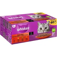 Whiskas 1+ Kla. Selectie Saus 40x85g - Klassiek