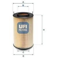 Ufi 25.174.00 Oliefilter
