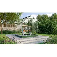 Pergart Kweekkas Triton 3800 - Veiligheidsglas 3mm - Smaragd - 198x193x207cm