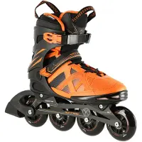 NILS Na14112, zwarte en oranje inlineskates, maat 39, model