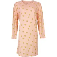 Temptation Dames Nachthemd - Hartjes Print - Roze - Maat S