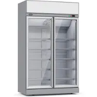 CombiSteel Koelkast - 1000L - Wit - 0°C/+10°C - Geforceerd - 2 Klapdeuren - Wielen - 1235x710x2092mm - Horeca Koelkast