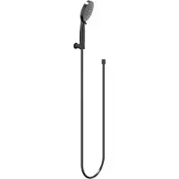 Ivy Aia Algemeen Handdoucheset, slang 150cm, wandhouder en 3-standen handdouche Zwart chroom PVD