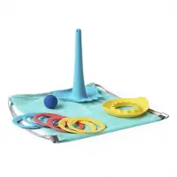 Quut Strandset 1: 1 Triplet + 1 Ringo combi (6 ringen + 1 bal) in net strandzakje