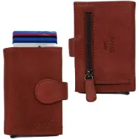 Bear design Elsie Leren Creditcardhouder / Pasjeshouder / Portemonnee - Rood