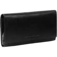 The Chesterfield Brand Leer portemonnee Hampton Billfold Wide Black zwart