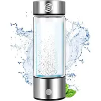 Equivera Hydrogen Waterfles - Hydrogen Generator - Hydrogeen Water - H2 + Hydrogeen - Draagbare Drinkfles - Gezondheid - Incl. E-Book