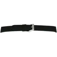 Claudio Calli Horlogeband E123 Classic Zwart Waterproef 16x16 mm