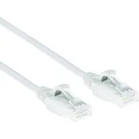ACT DC8951 LSZH U/UTP CAT6 Datacenter Slimline Patchkabel Snagless | RJ45 connectoren | Wit | 1,5 meter