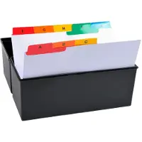 Exacompta Tabbladen 13997E A6 25 tabs Niet geperforeerd Karton A - Z 10 Stuks