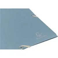 Exacompta 25x Elastomappen met 3 flappen gerecycled karton 400g/m2 AutentiK - Blauw grijs - 55232E