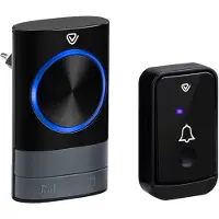 Vlectro - Draadloze deurbel met 1 of 2 plug-in ontvangers - Deurbel met 1 ontvanger