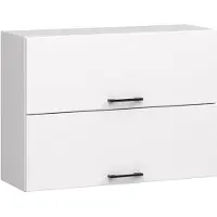 Akord Keukenkast modulaire OLIWIA W80 G2 H580 met 2 Deuren / Hangkast / Bovenkast / Furniture Factory / Wit / 80 x 58 x 30 cm