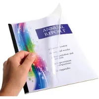 Exacompta Rapport omslagen met inbindstaafjes 42842E Zwart PVC 21 x 29,7 cm 5 Stuks
