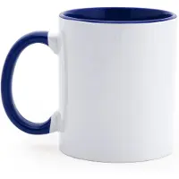 Roly 3 stuks multi color sublimatiemok 350ml buitenzijde wit oor en binnenzijde kleur Wit - Blauw / Merk Stamina model Mango