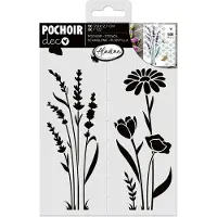 Aladine sjabloon lavendel 18x13 cm knutselaccessoire voor kinderen.