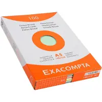 Exacompta 10x etui 100 steekkaarten bristol geruit 5x5 niet geperforeerd 148x210mm - Geassorteerd - 13378E