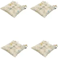 Madison - Zitkussen - Universeel - 4 stuks - 46 x 46 cm - Sophie Blue - Tuin - Waterafstotend