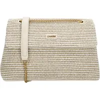 Charm London Rieten Crossbody Schoudertas Paris Off White