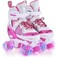Equivera Rolschaatsen Meisjes - Skeelers Meisjes - Rolschaatsen Kinderen - Cadeautip voor uw kind!