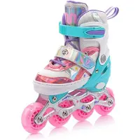 Equivera Rolschaatsen Meisjes - Skeelers Meisjes - Rolschaatsen Kinderen - Cadeautip voor uw kind!