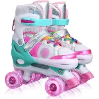 Equivera Rolschaatsen Meisjes - Skeelers Meisjes - Rolschaatsen Kinderen - Cadeautip voor uw kind!