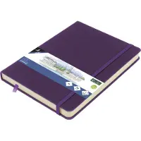 Kangaro schetsboek - A5 - purple heart - met elastiek en lint - 2 stuks - K-861292