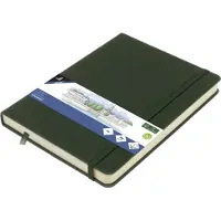 Kangaro schetsboek - A5 - forest green - met elastiek en lint - 2 stuks - K-861228