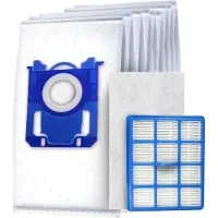 DParts 10x S-bag stofzuigerzakken - 1 HEPA filter - 1 motorfilter - geschikt voor Philips Performer Active - PerformerActive - nr. CP0425/01 - 432200493941 - FC8021 - FC8021/03