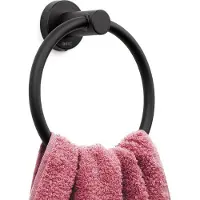 BOTC Handdoekring - Ø 16.5 cm - Handdoekring - Handdoekrek - Badkamer Accessoires - Zwart