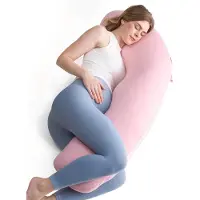 BOTC Zwangerschapskussen - Zijslaapkussen - Body Pillow - Kussen XL - Roze