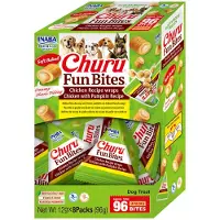 Inaba Churu Fun Bites Wraps Hondensnack Multipack Chicken & Pumpkin 8 x 12 gr