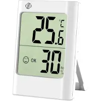 Equivera Huisthermometer - Kamerthermometer - Binnenshuis - Digitale Thermometer - Hygrometer