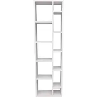 Emob Moderne witte boekenplank met meerdere planken