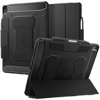 Spigen Rugged Armor Pro Bookcase voor de Apple iPad Air 13 inch (2026) M4 / (2025) M3 / (2024) M2 - Black