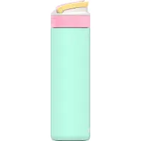 Kambukka Lagoon geïsoleerde waterfles 600 ml - Ice Pop met geïntegreerd rietje - Jelly mint Turquoise