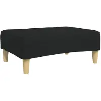 vidaXL Voetenbank 77x55x31 cm stof zwart