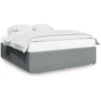 vidaXL Bedframe zonder matras, lichtgrijs, 180x200 cm, stof