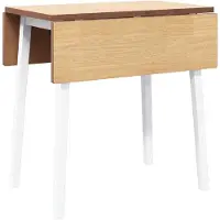 vidaXL Eettafel massief hout wit rubber