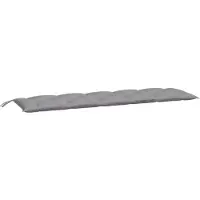 vidaXL Tuinbankkussen 180x50x7 cm oxford stof grijs
