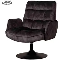 Tower Living Fauteuil Tropea draaibaar Adore - Dark grey 29