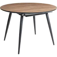 Beliani SENIAC - Uitschuifbare eettafel - Lichtbruin - MDF